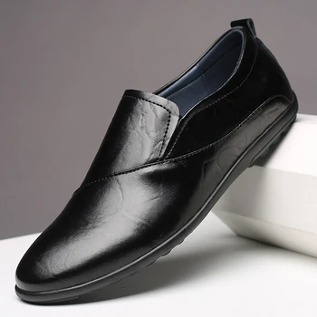 Men's Shoes Flats Casual Shoe Man genuine Leather Slip-On Loafer Men Black Shoes Mens Luxury Designer Loafers moccasins men
Men's Shoes Flats Casual Shoe Man genuine Leather Slip-On Loafer Men Black Shoes Mens Luxury Designer Loafers moccasins men