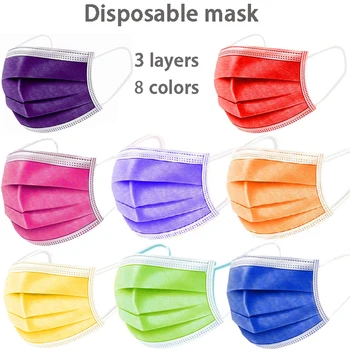 100/200/500pcs Disposable Face Mask 3 Layer Filter Earloop Anti Dust Smog Breathable Gauze Mask Adult Multicolor Mouth Face mask
100/200/500pcs Disposable Face Mask 3 Layer Filter Earloop Anti Dust Smog Breathable Gauze Mask Adult Multicolor Mouth Face mask