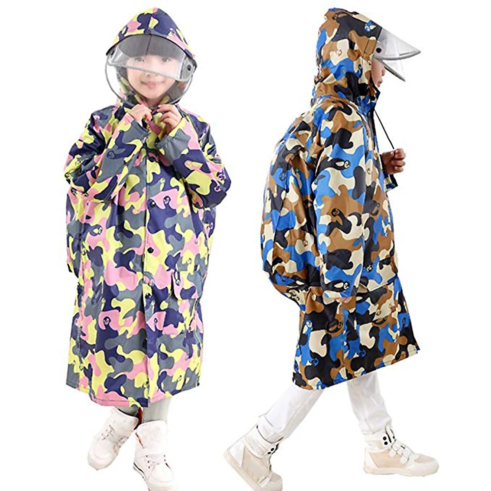 2019 Camouflage Raincoat Kids Children Waterproof Thicken Raincoat With School Bag Cover Lightweight For Boy Girl Rain Cape
2019 Camouflage Raincoat Kids Children Waterproof Thicken Raincoat With School Bag Cover Lightweight For Boy Girl Rain Cape