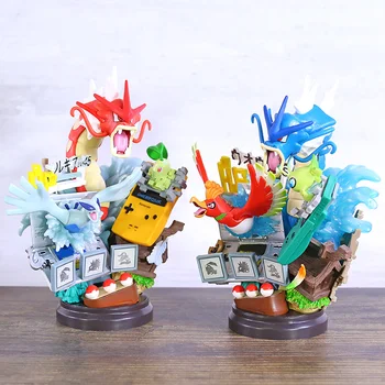Anime Monsters Gyarados Ho Oh Celebi Chikorita Lugia PVC Figure Staute Collection Model Toy Brinquedo
Anime Monsters Gyarados Ho Oh Celebi Chikorita Lugia PVC Figure Staute Collection Model Toy Brinquedo