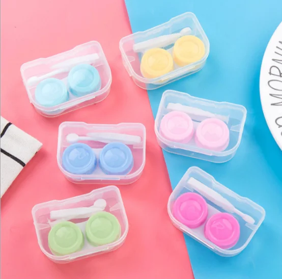Korean version of the simple creative portable candy color contact lens case durable fashion beauty invisible box
Korean version of the simple creative portable candy color contact lens case durable fashion beauty invisible box