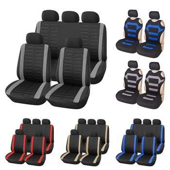 AUTOYOUTH Full Set Car Seat Cover Universal Fit 9 PCS Front Seat Covers & Split Bench Cover Kit Airbag Compatible 3D Embossed
AUTOYOUTH Full Set Car Seat Cover Universal Fit 9 PCS Front Seat Covers & Split Bench Cover Kit Airbag Compatible 3D Embossed