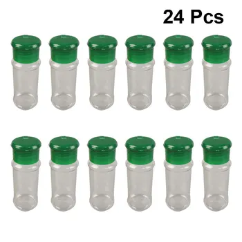 24pcs Plastic Seasoning Bottle Spice Pot Pepper Shakers Salt Jar Condiment Can Cruet for Barbecue Kitchen Green
24pcs Plastic Seasoning Bottle Spice Pot Pepper Shakers Salt Jar Condiment Can Cruet for Barbecue Kitchen Green