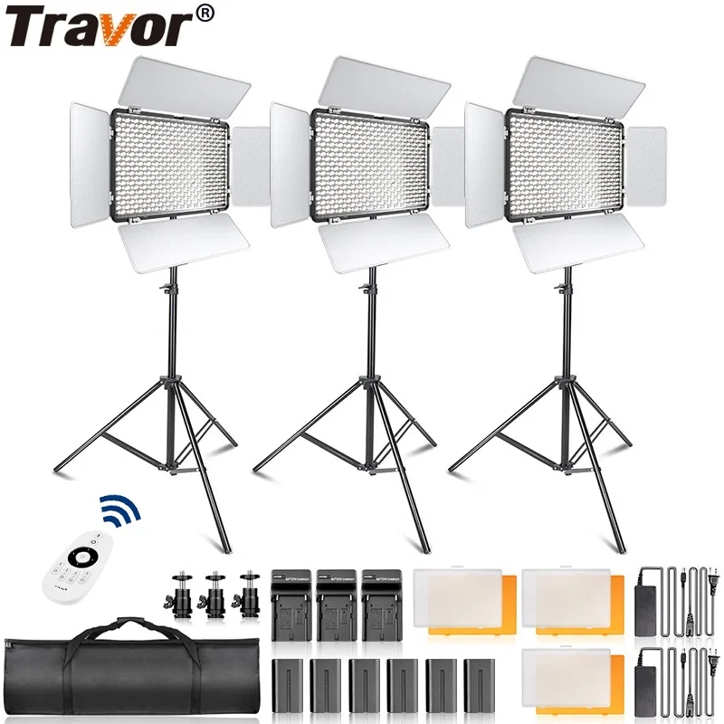Travor TL-600A 2.4G LED Video Light Dimmable Bi-color Studio Smooth Light Standing Lamps Photography Lighting Kit With Tripod
Travor TL-600A 2.4G LED Video Light Dimmable Bi-color Studio Smooth Light Standing Lamps Photography Lighting Kit With Tripod