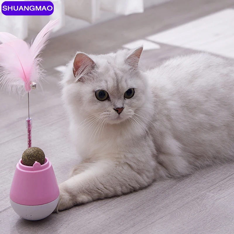 Pet Catnip Ball Cat Kitten Toy 3 In 1 Multi-Function Tumbler Edible Mint Ball Cats Home Chasing Toys Game Interactive Feather
Pet Catnip Ball Cat Kitten Toy 3 In 1 Multi-Function Tumbler Edible Mint Ball Cats Home Chasing Toys Game Interactive Feather