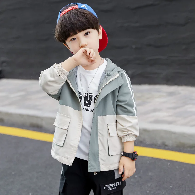 Boys Spring and Autumn Jacket 2019 New Autumn Garment for Children 10-year-old Boys Jacket Tide Jacket Thin wholesale available
Boys Spring and Autumn Jacket 2019 New Autumn Garment for Children 10-year-old Boys Jacket Tide Jacket Thin wholesale available
