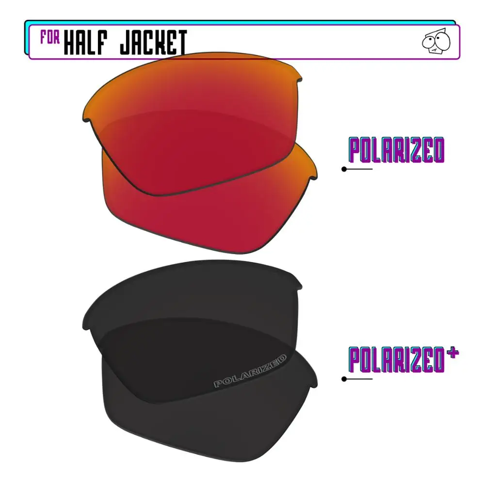 EZReplace Polarized Replacement Lenses for - Oakley Half Jacket Sunglasses - Black P Plus-Red P
EZReplace Polarized Replacement Lenses for - Oakley Half Jacket Sunglasses - Black P Plus-Red P