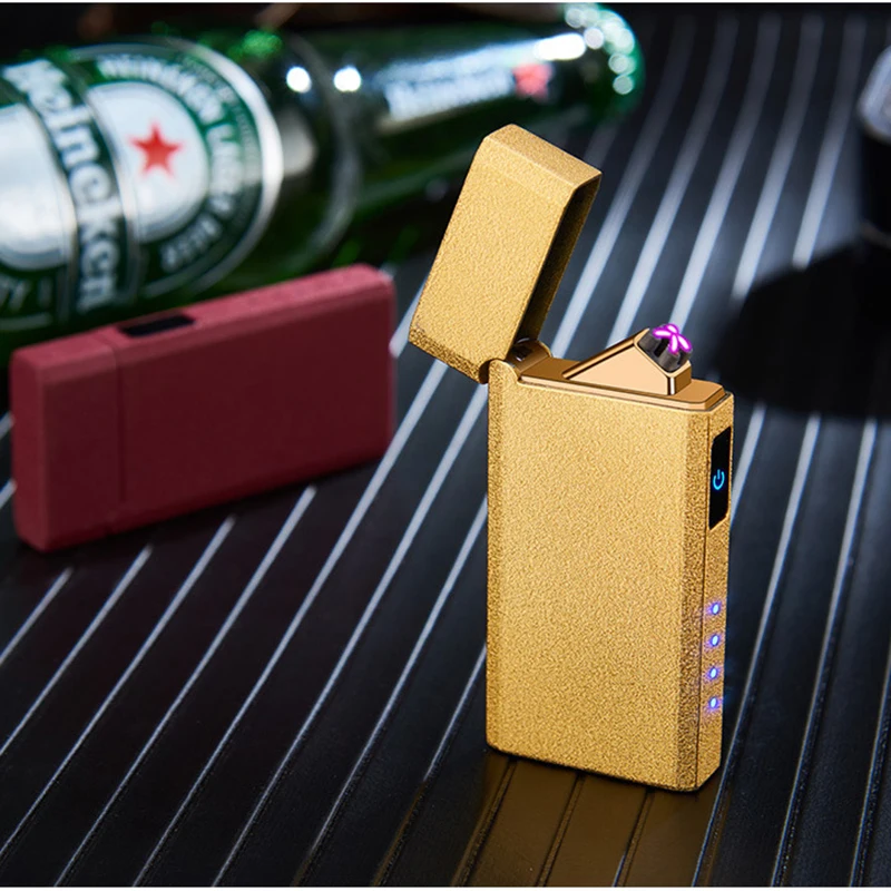 Touch Induction Double Arc Point Cigar Pipe Charging Loudly Lighter Personality Metal Cigarette Lighter Windproof and Flameless
Touch Induction Double Arc Point Cigar Pipe Charging Loudly Lighter Personality Metal Cigarette Lighter Windproof and Flameless