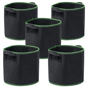 Growing Bag 5 Pieces 10 Gallon Inflatable Fabric Tank Container, Non-Woven Beauty Planting Bag with Handle
Growing Bag 5 Pieces 10 Gallon Inflatable Fabric Tank Container, Non-Woven Beauty Planting Bag with Handle