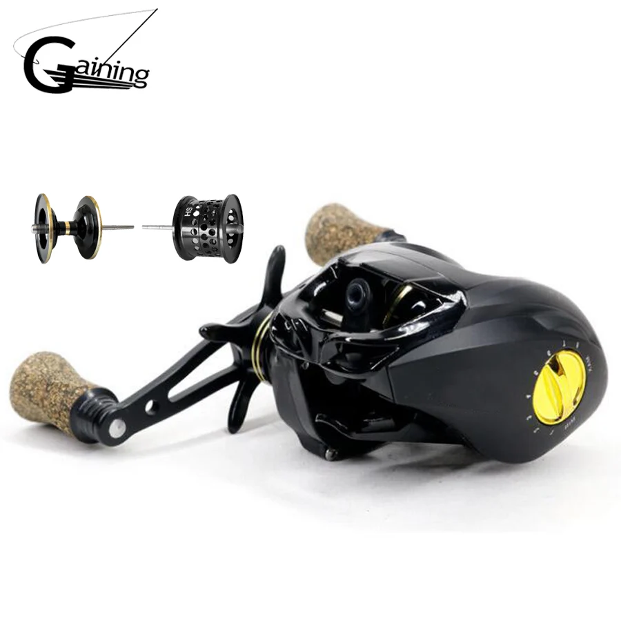 Gaining 190g Baitcasting Fishing Reel Left Right Hand Double Metal Spool Fishing Bait Casting Reel HS2000 Baitcast Fishing Reel
Gaining 190g Baitcasting Fishing Reel Left Right Hand Double Metal Spool Fishing Bait Casting Reel HS2000 Baitcast Fishing Reel