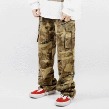 Multi Pockets Camouflage Cargo Pants Men Fashion Brand Streetwear Loose Straight Long Pants Spring Autumn Casual Wide Leg Pants
Multi Pockets Camouflage Cargo Pants Men Fashion Brand Streetwear Loose Straight Long Pants Spring Autumn Casual Wide Leg Pants