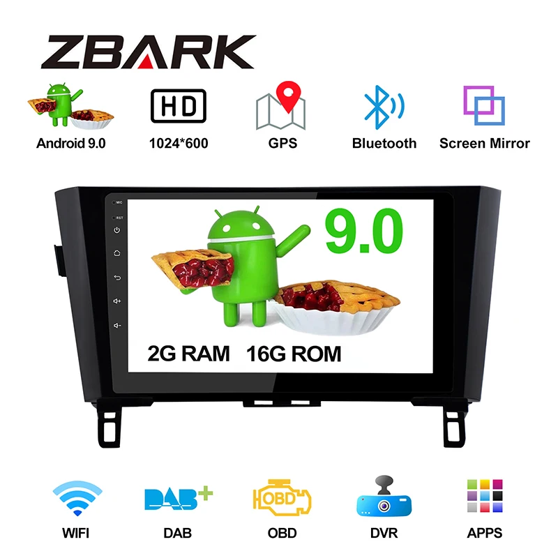 Android 10 0 RAM 2G 1 дюймов 2 din Автомобильный Радио мультимедийный плеер Navi GPS для Nissan X Trail