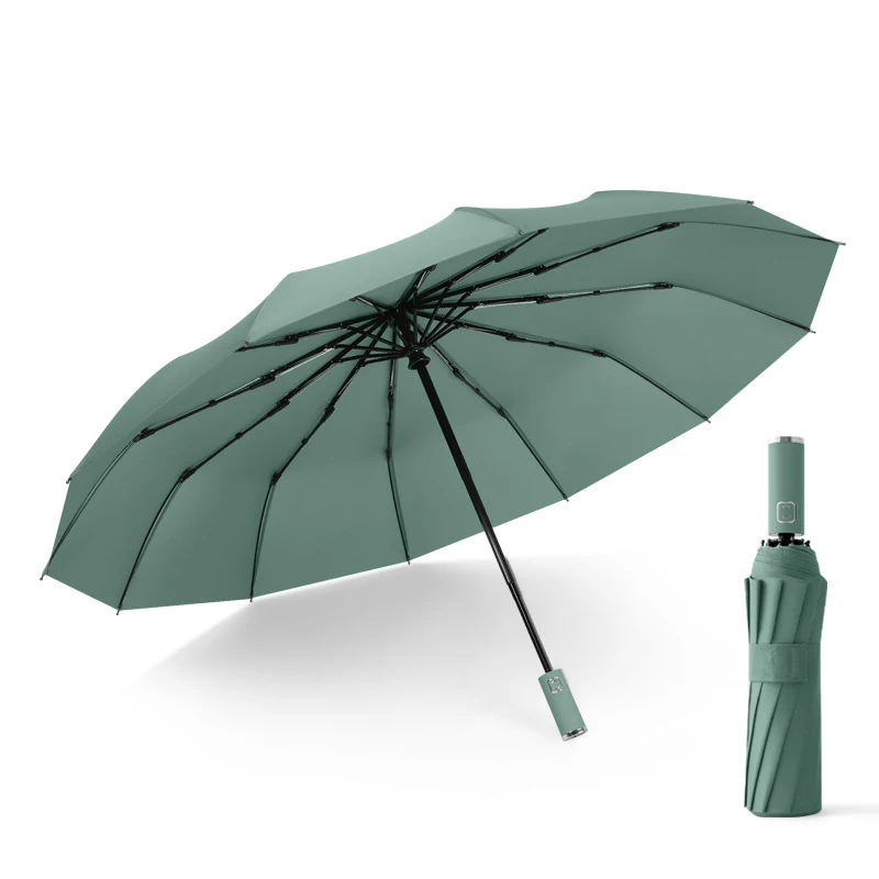 12 Ribs Pongee Black Coating Wind Proof Large Panel Compact Umbrella for Men Plain Green Color Waterproof Umbrella
12 Ribs Pongee Black Coating Wind Proof Large Panel Compact Umbrella for Men Plain Green Color Waterproof Umbrella