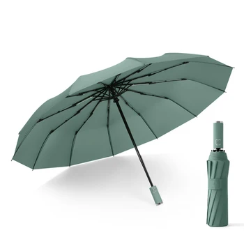 12 Ribs Pongee Black Coating Wind Proof Large Panel Compact Umbrella for Men Plain Green Color Waterproof Umbrella
12 Ribs Pongee Black Coating Wind Proof Large Panel Compact Umbrella for Men Plain Green Color Waterproof Umbrella