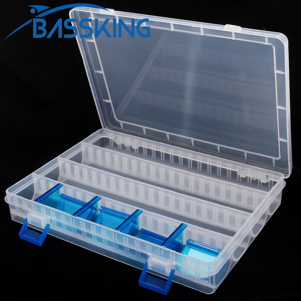 BASSKING Plastic Fishing Lure Box 25*18*4cm Monolayer Interlayer Fishing Tool Accessories Storage Waterproof Fishing Box Pesca
BASSKING Plastic Fishing Lure Box 25*18*4cm Monolayer Interlayer Fishing Tool Accessories Storage Waterproof Fishing Box Pesca