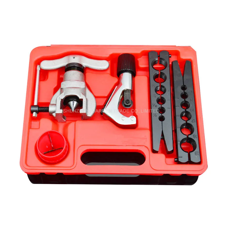 Ratchet Eccentric Cone Type Flaring Tool (RCT-N806AM-L) 1/4" to 3/4" and 6mm to 19mm
Ratchet Eccentric Cone Type Flaring Tool (RCT-N806AM-L) 1/4" to 3/4" and 6mm to 19mm