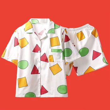 Fxfurs Japanese pajama women summer cotton short sleeve crayon small new with South Korea home service.
Fxfurs Japanese pajama women summer cotton short sleeve crayon small new with South Korea home service.