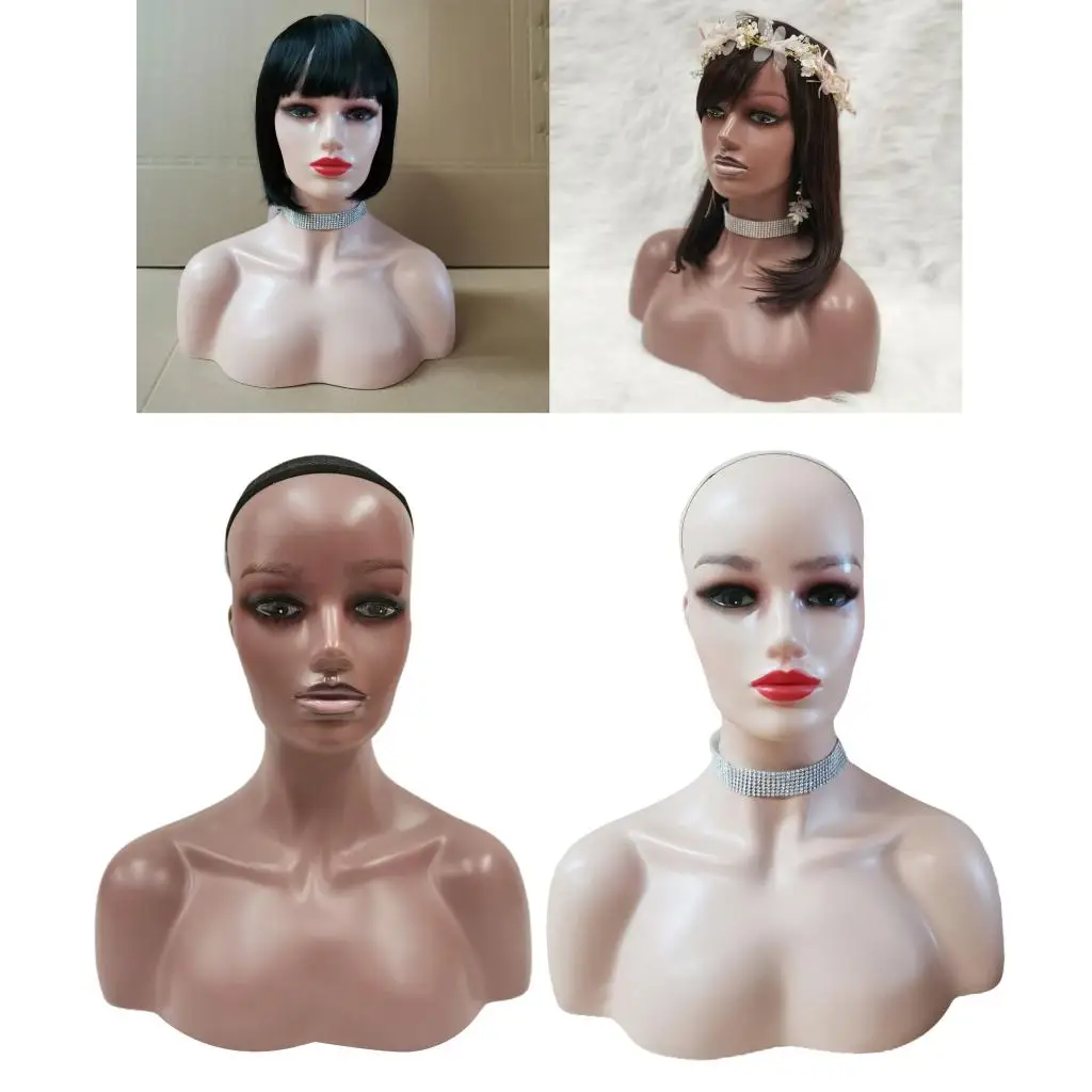 Fashion Mannequin Head With Shoulder Realistic Mannequin Head Model Pretty Female Mannequin Head Fashion Mannequin Head With Shoulder Realistic Mannequin Head Model Pretty Female Mannequin Head