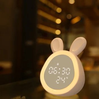 Cute Rabbit LED Alarm Clock Digital Snooze Table Clock Wake Up Light Electronic Large Time Temperature Display Home Decoration
Cute Rabbit LED Alarm Clock Digital Snooze Table Clock Wake Up Light Electronic Large Time Temperature Display Home Decoration