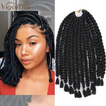 Vigorous 14 Inch Micro Box Braids Crochet braid 12 Strands Ombre Synthetic Braiding Hair Extension for Women 6 Color Available
Vigorous 14 Inch Micro Box Braids Crochet braid 12 Strands Ombre Synthetic Braiding Hair Extension for Women 6 Color Available