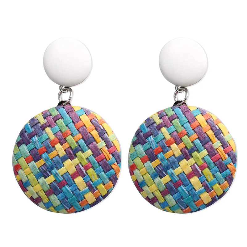 TANGDOGET 2019 Handmade Weaving Earrings for Women Fashion Round Earrings For Female Drop Earrings Gift For Friend F053
TANGDOGET 2019 Handmade Weaving Earrings for Women Fashion Round Earrings For Female Drop Earrings Gift For Friend F053