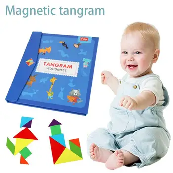 Children Wooden 3d Magnetic Tangram Jigsaw Puzzle Travel Game Montessori Learning Educational Drawing Board For Kids Brain Tease
Children Wooden 3d Magnetic Tangram Jigsaw Puzzle Travel Game Montessori Learning Educational Drawing Board For Kids Brain Tease