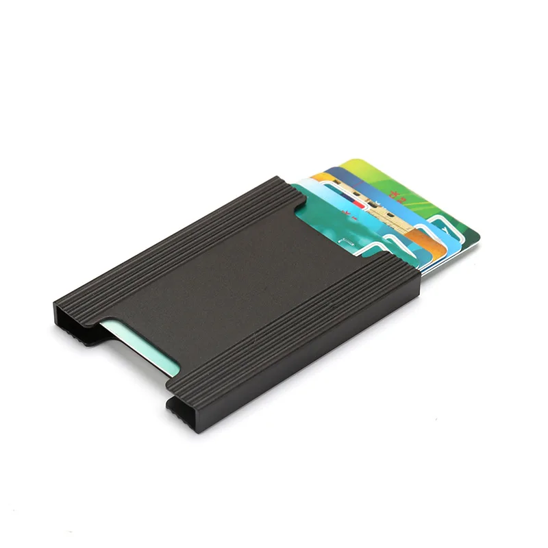 

Wholesale Aluminium Alloy Credit Card Wallet Aluminum Card Bag Antimagnetic Credit Cassette Bankcards Box Metal Card Bag Cassett