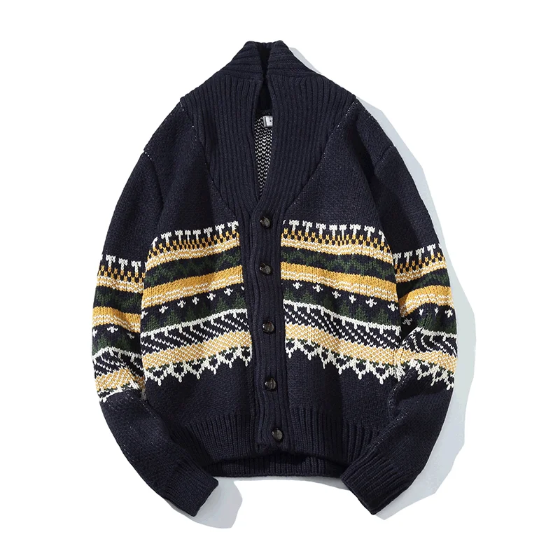 2019 New Autumn Street Fashion Casual Color Patchwork Men's Cardigan Sweaters Male Coarse Wool Kintted Outerwear Streetwear 
2019 New Autumn Street Fashion Casual Color Patchwork Men's Cardigan Sweaters Male Coarse Wool Kintted Outerwear Streetwear