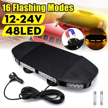12/24V 144W LED Car Roof Strobe Lights Bar Flashing Emergency Beacon Warning Flash Lighting Lamp Traffic Safety Signal Lamp
12/24V 144W LED Car Roof Strobe Lights Bar Flashing Emergency Beacon Warning Flash Lighting Lamp Traffic Safety Signal Lamp