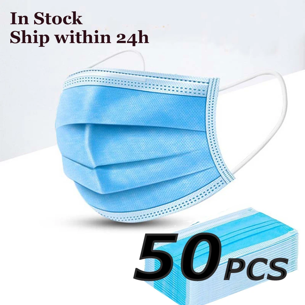 50pcs Anti Dust Disposable Mouth Masks Anti Fog Face Mask Protective 3 Layers PM2.5 Dustproof Face Masks Non Woven Mouth Mask
50pcs Anti Dust Disposable Mouth Masks Anti Fog Face Mask Protective 3 Layers PM2.5 Dustproof Face Masks Non Woven Mouth Mask
