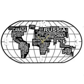 Large World Map Wall Clock Living Room Home Decoration Iron Art Clock Mechanism Creative Clocks Wall Home Decor Saat Gift FZ534
Large World Map Wall Clock Living Room Home Decoration Iron Art Clock Mechanism Creative Clocks Wall Home Decor Saat Gift FZ534