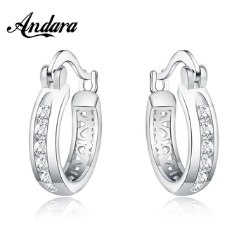 Fashion 925 Silver Earrings Zircon Crystal Round Earrings Woman Glamour Jewelry Gift 
Fashion 925 Silver Earrings Zircon Crystal Round Earrings Woman Glamour Jewelry Gift