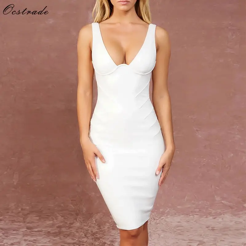 Summer Suede Dress 2019 Fashion Clothing for Women Sexy Backless Bodycon Deep V-neck Party Dress White Bodycon Dresses 
Summer Suede Dress 2019 Fashion Clothing for Women Sexy Backless Bodycon Deep V-neck Party Dress White Bodycon Dresses