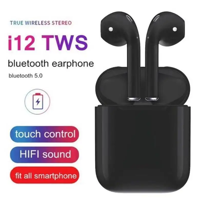 True Wireless Stereo Earbuds i12 TWS Siri Bluetooth Earphone Mini Headphones Touch Earphones PK i7s i9s i11 Drop shipping
True Wireless Stereo Earbuds i12 TWS Siri Bluetooth Earphone Mini Headphones Touch Earphones PK i7s i9s i11 Drop shipping