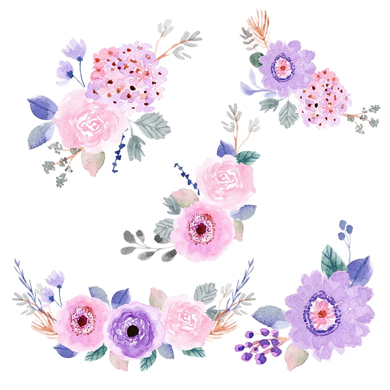 QCF22 Elegant Purple Watercolor Flower Family Decoration Sticker Laptop Toilet Children's Gift Decal
QCF22 Elegant Purple Watercolor Flower Family Decoration Sticker Laptop Toilet Children's Gift Decal