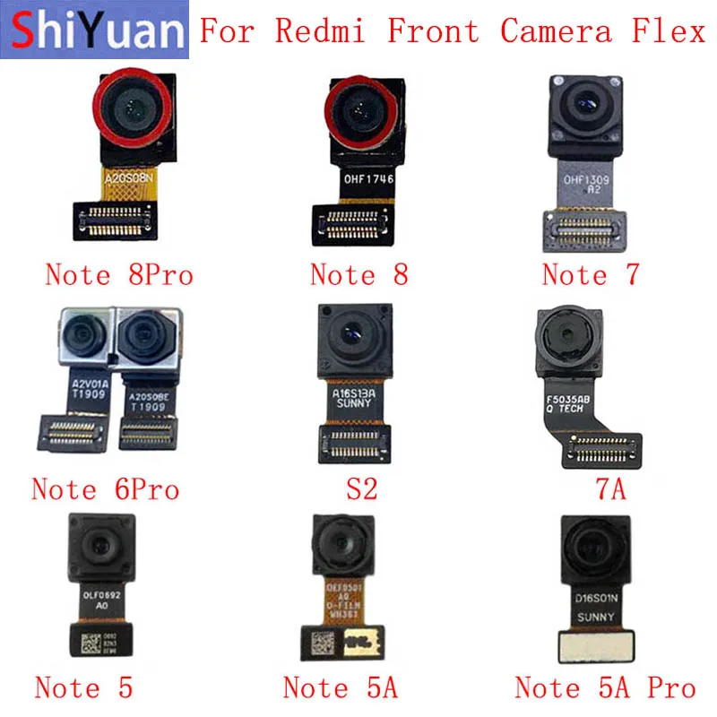

Гибкий кабель для фронтальной камеры Xiaomi Redmi Note 8 8Pro 7 6Pro 5 5A 5A Pro S2 7A, запасные части для ремонта модуля маленькой камеры