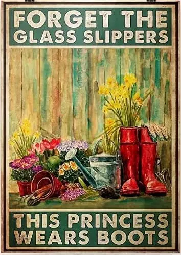 Garden Metal Tin Sign,Forget The Glass Slippers,This Princess Wears Boots,Wall Decor for Home Bar Restaurant Cafe Pub Outdoor
Garden Metal Tin Sign,Forget The Glass Slippers,This Princess Wears Boots,Wall Decor for Home Bar Restaurant Cafe Pub Outdoor