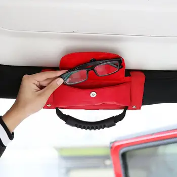 Car Roll Bar Grab Handle with Sunglasses Holder Storage Bag Armrest Pouch Bag Accessories For CJ TJ JK JL
Car Roll Bar Grab Handle with Sunglasses Holder Storage Bag Armrest Pouch Bag Accessories For CJ TJ JK JL
