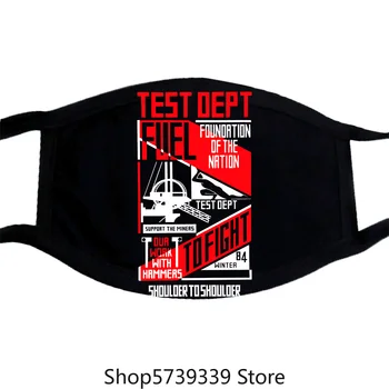 

Test Dept-Shoulder To Shoulder-Mask Washable Reusable Mask for Unisex Black