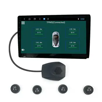 USB Android TPMS Tire Pressure Monitoring System Wireless External Detector with External Sensors for Android Car Stereo Tablet
USB Android TPMS Tire Pressure Monitoring System Wireless External Detector with External Sensors for Android Car Stereo Tablet