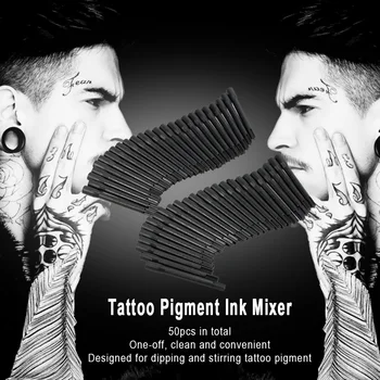 100Pcs Tattoo Ink Mixer Pigment Agitator Tattoo Stirring Rod Stick for Electric Tattoo Coloring Machine Permanent Make Up Tools
100Pcs Tattoo Ink Mixer Pigment Agitator Tattoo Stirring Rod Stick for Electric Tattoo Coloring Machine Permanent Make Up Tools