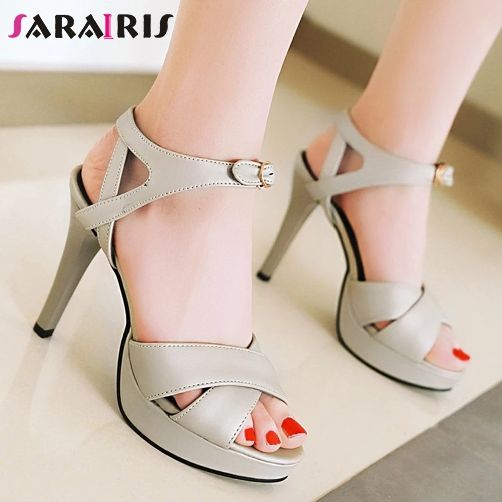 SARAIRIS Plus Size 30-46 Ladies High Heel Sandals Summer Quality Elegant Sandals Women Office Concise Platform Shoes Woman
SARAIRIS Plus Size 30-46 Ladies High Heel Sandals Summer Quality Elegant Sandals Women Office Concise Platform Shoes Woman