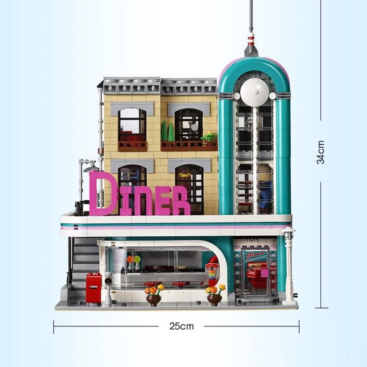 2019 NEW The Downtown Dinner Genuine 15037 Street view Series Building Blocks Bricks 2778Pcs Compatible With bela 10260
2019 NEW The Downtown Dinner Genuine 15037 Street view Series Building Blocks Bricks 2778Pcs Compatible With bela 10260