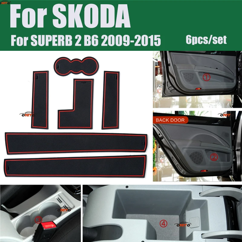 Anti-slip Slot Gate Pad Covers Door Groove Mat Accessory 10pcs/set For Skoda SUPERB 3 2016-2019 Car Cup Holder Mat Rubber
Anti-slip Slot Gate Pad Covers Door Groove Mat Accessory 10pcs/set For Skoda SUPERB 3 2016-2019 Car Cup Holder Mat Rubber