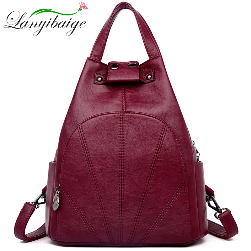 2019 Anti-thef Women Backpack High Quality Youth Leather Backpacks for Teenage Girls Female School Shoulder Bag Bagpack mochila
2019 Anti-thef Women Backpack High Quality Youth Leather Backpacks for Teenage Girls Female School Shoulder Bag Bagpack mochila