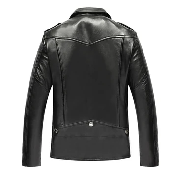 Genuine Leather Jacket Men Top Quality Sheepskin Leather Coat Spring Autumn Moocycle Plus Size Jacket 19-813 MF619
Genuine Leather Jacket Men Top Quality Sheepskin Leather Coat Spring Autumn Moocycle Plus Size Jacket 19-813 MF619