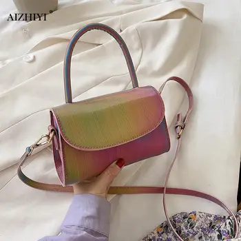 Women PU Leather Shoulder Bag Rainbow Portable Female Flap Messenger Handbags Outdoor Shopping Accessaries Supplies
Women PU Leather Shoulder Bag Rainbow Portable Female Flap Messenger Handbags Outdoor Shopping Accessaries Supplies
