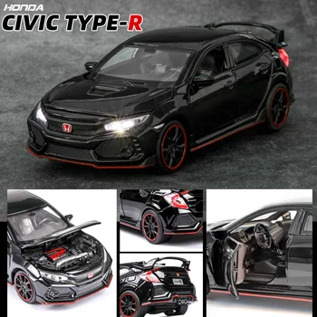 1:32 Alloy Vehicle Car Toy Car Model Pull Back Toy for Children Pull Back Model Sound Light Boy Kids Gift for Honda Civic TYPE R
1:32 Alloy Vehicle Car Toy Car Model Pull Back Toy for Children Pull Back Model Sound Light Boy Kids Gift for Honda Civic TYPE R