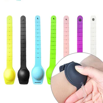 50pcs Portable Silicone Bracelet Refillable Wristband Wearable Hand Sanitizer Dispenser Pumps Bottle 60mL for Outdoor Travel 
50pcs Portable Silicone Bracelet Refillable Wristband Wearable Hand Sanitizer Dispenser Pumps Bottle 60mL for Outdoor Travel