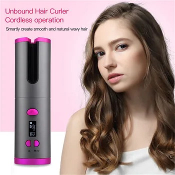 Hair Iron Curlers Automatic Hair Curler Cordless Auto Rotating Ceramic Curling Iron Hair Waver Air Curler Curling Wand Wireless
Hair Iron Curlers Automatic Hair Curler Cordless Auto Rotating Ceramic Curling Iron Hair Waver Air Curler Curling Wand Wireless